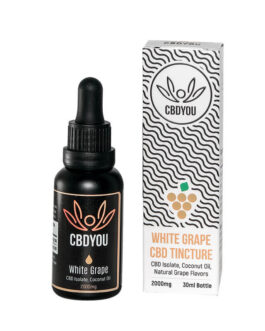 CBDYOU TINCTURE – WHITE GRAPE 2000MG