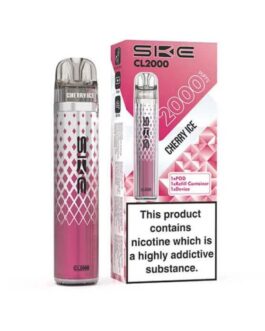 SKE Crystal CL2000 Prefilled Pod Vape Kit - Cherry Ice