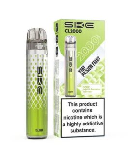 SKE Crystal CL2000 Prefilled Pod Vape Kit - Kiwi Passion Fruit
