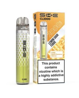 SKE Crystal CL2000 Prefilled Pod Vape Kit - Lemon Sour Fudge