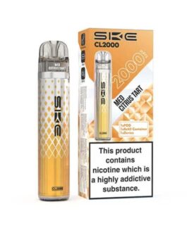 SKE Crystal CL2000 Prefilled Pod Vape Kit - Med Citrus Tart