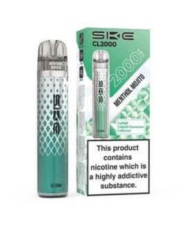 SKE Crystal CL2000 Prefilled Pod Vape Kit - Menthol Mojito