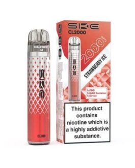 SKE Crystal CL2000 Prefilled Pod Vape Kit - Strawberry Ice